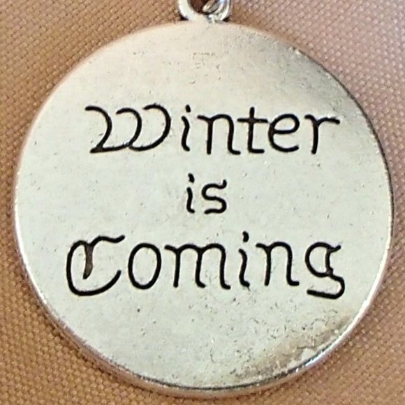 GOT Adjustable Convertible Necklace Earrings Zipper Pull Stark Dire Wolf Winter - Picture 6 of 7